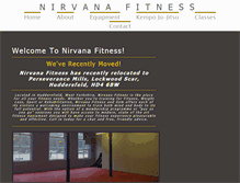 Tablet Screenshot of nirvana-fitness.com